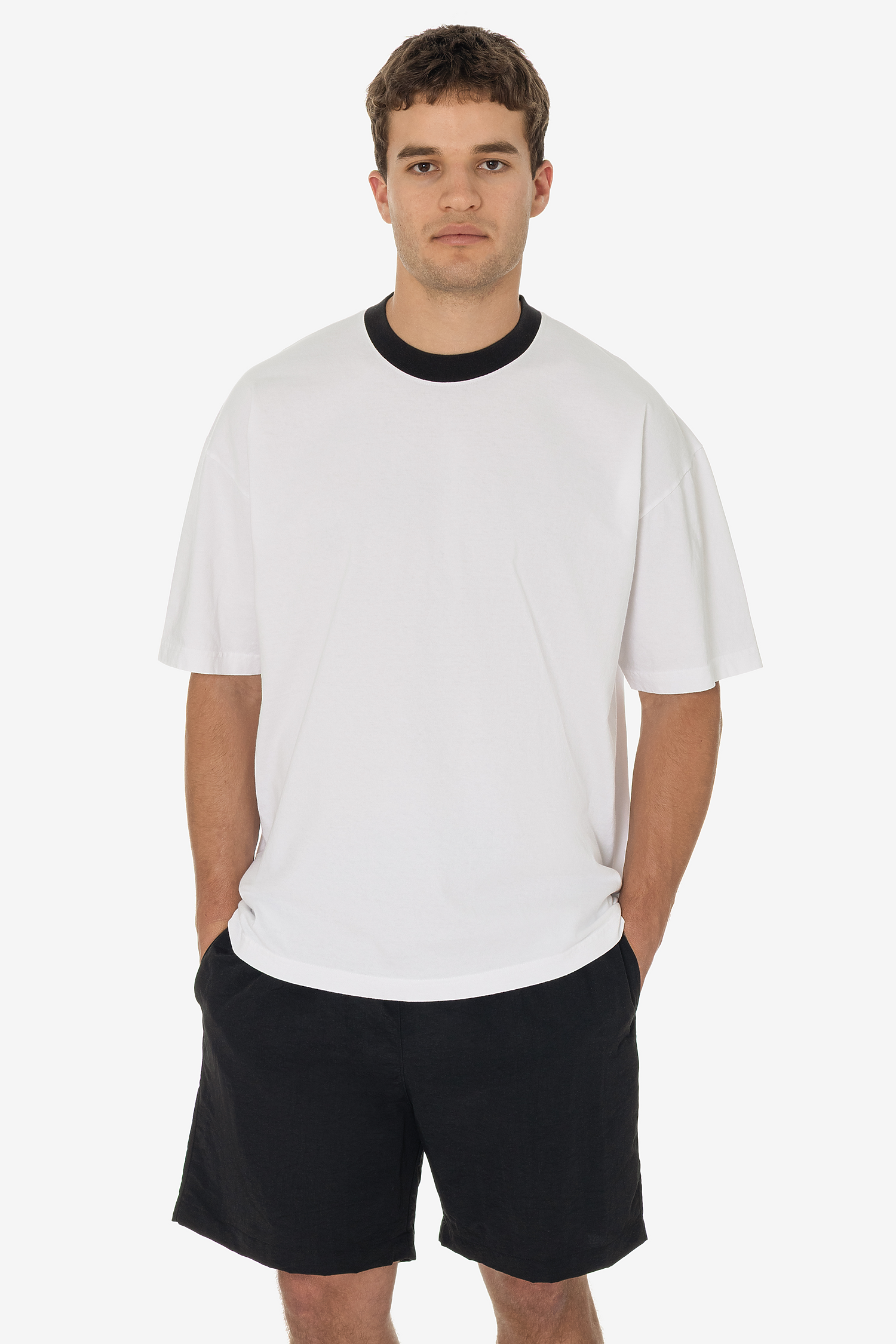 6.5oz Garment Dye Ringer Tee